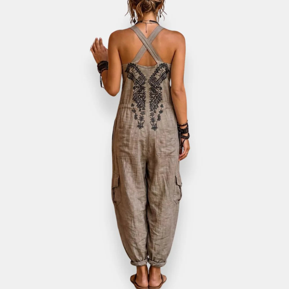 Iris | Broderad bohemisk jumpsuit