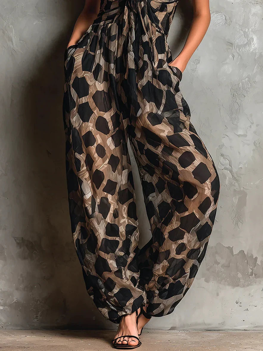 Mono Constance med leopardmönster
