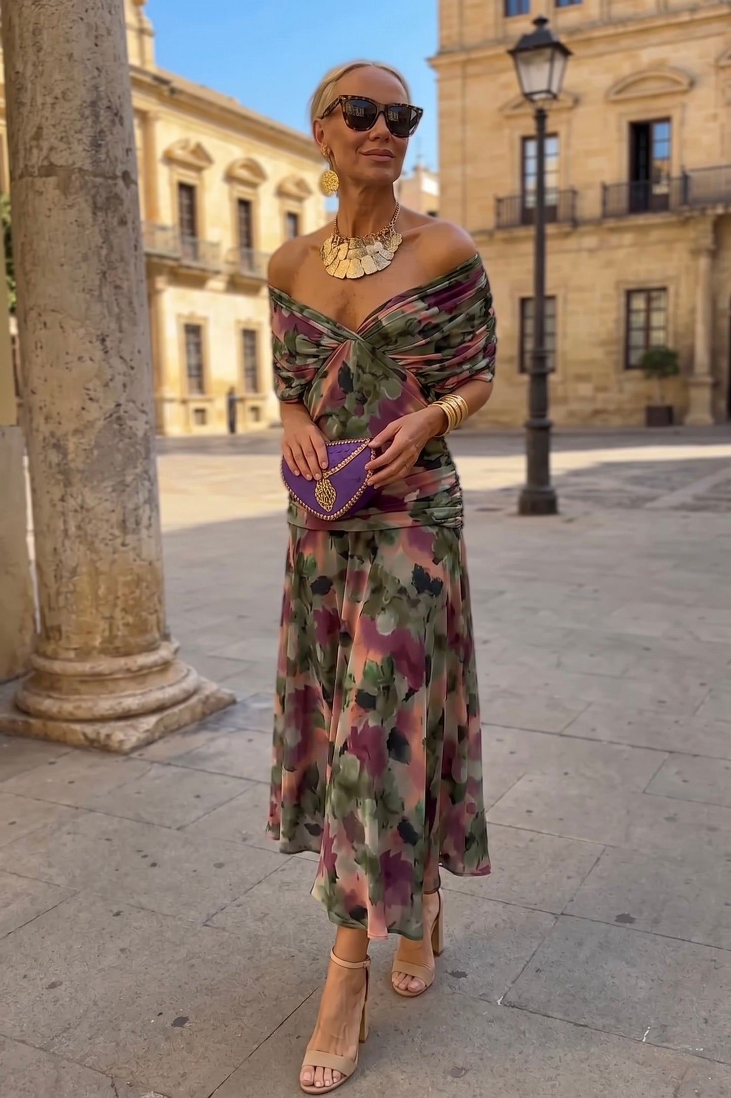 Helena | Vestido de noche color coral
