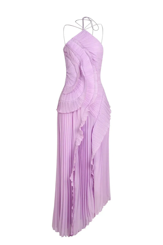 Melisa | Vestido de volantes color lavanda de edición limitada