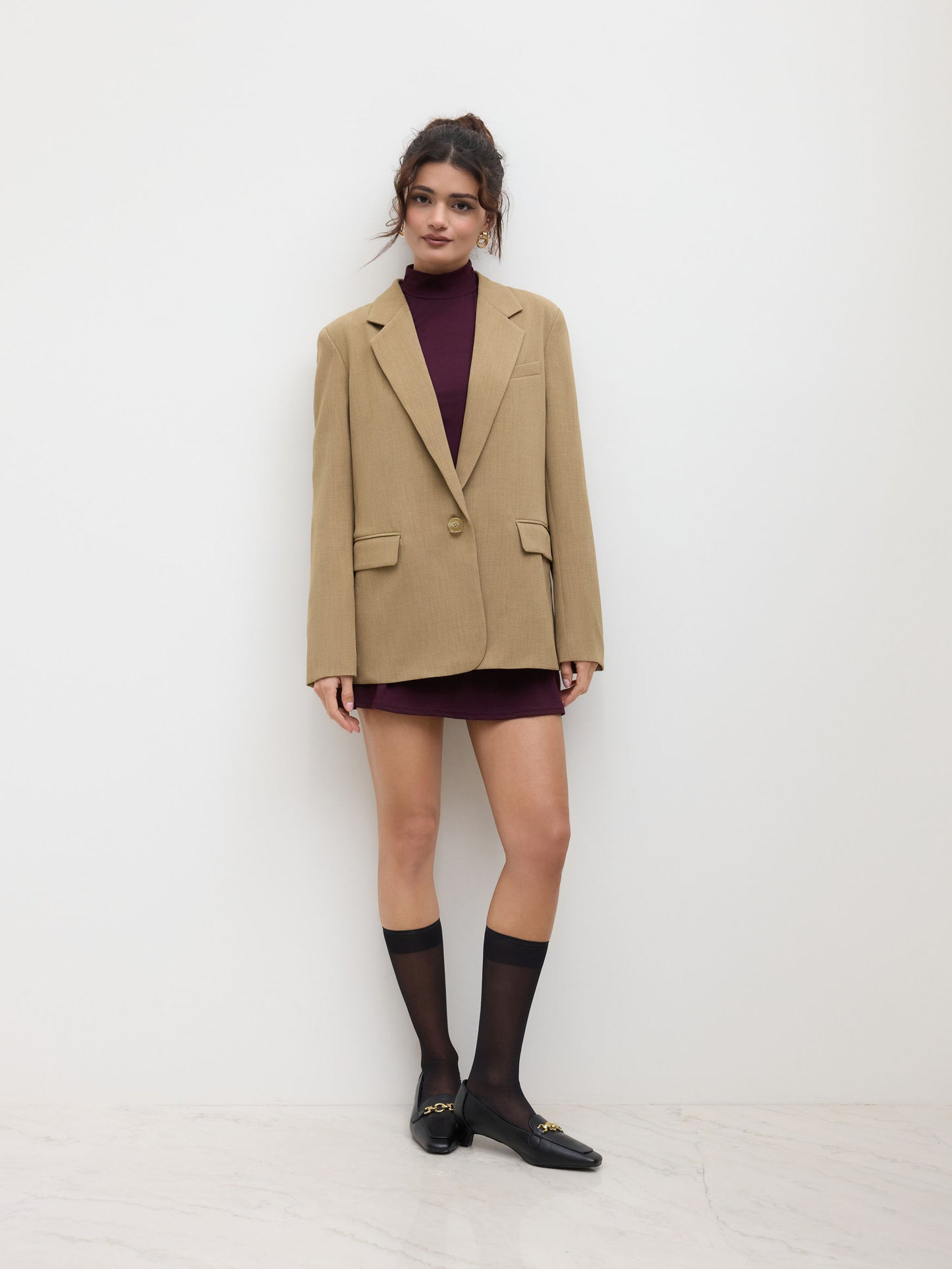 Claudia | Americana Oversize con Cuello en V