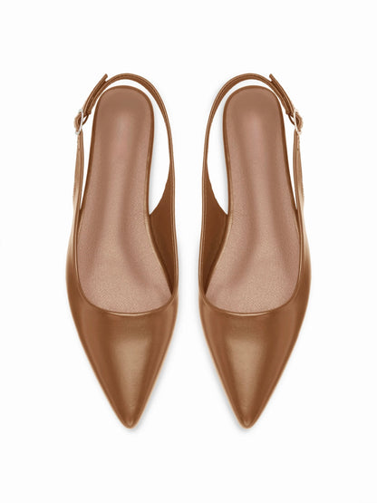 María | Tacones de puntera con tira al talón