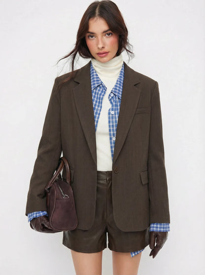 Claudia | Americana Oversize con Cuello en V