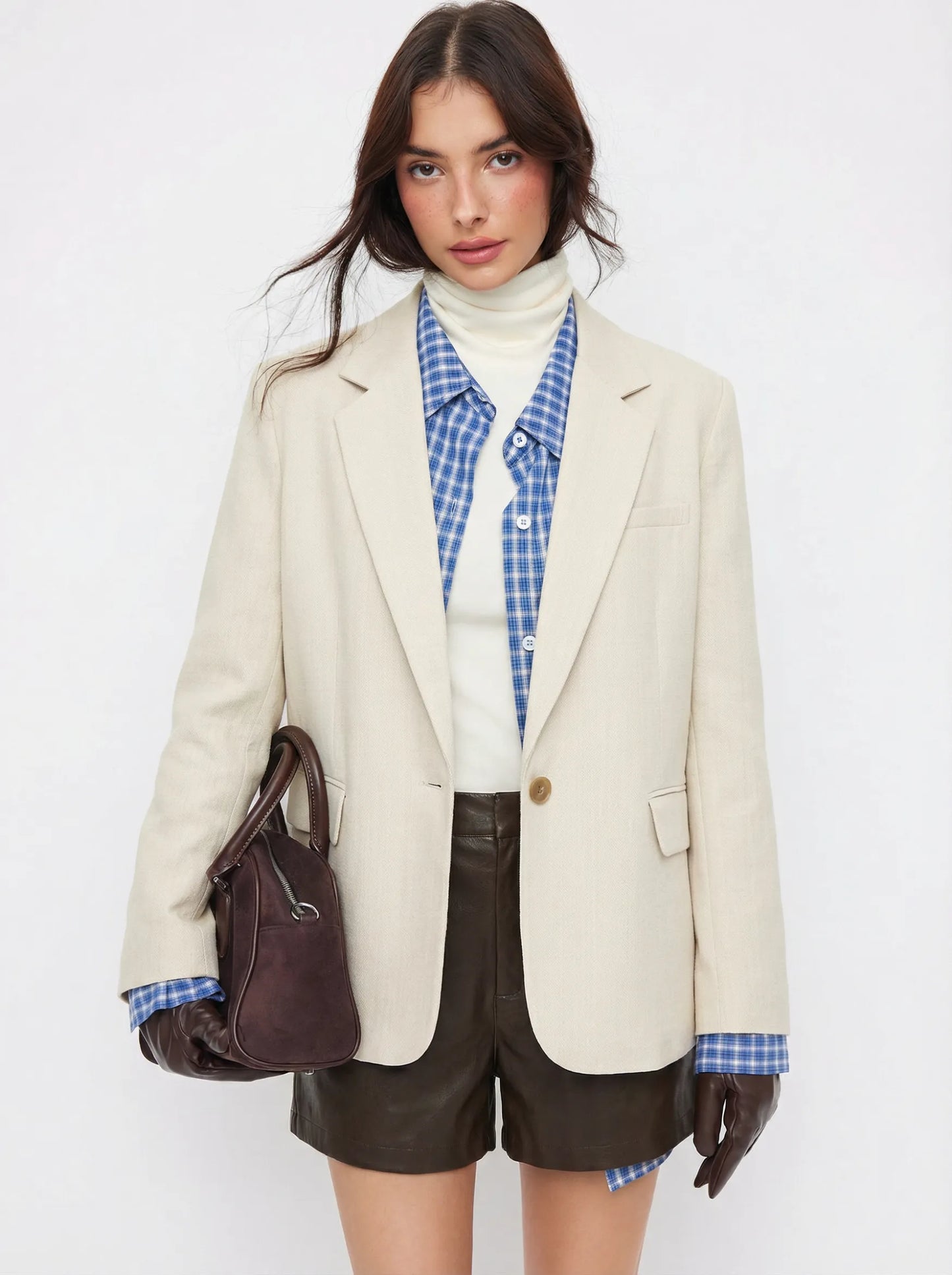 Claudia | Americana Oversize con Cuello en V