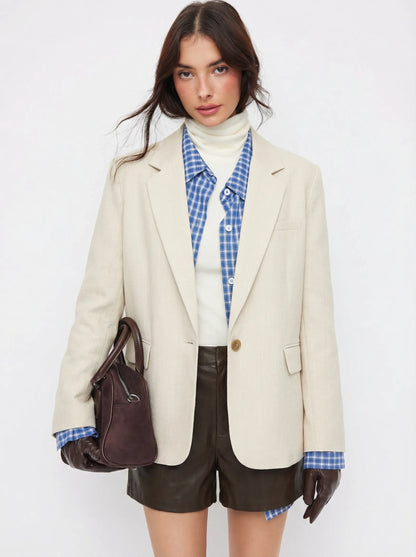 Claudia | Americana Oversize con Cuello en V