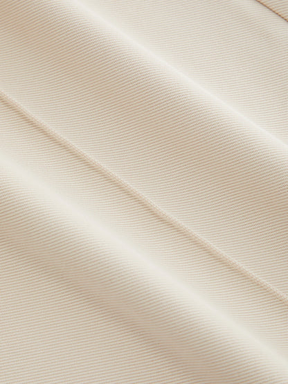 Pantalón recto plisado de tiro alto