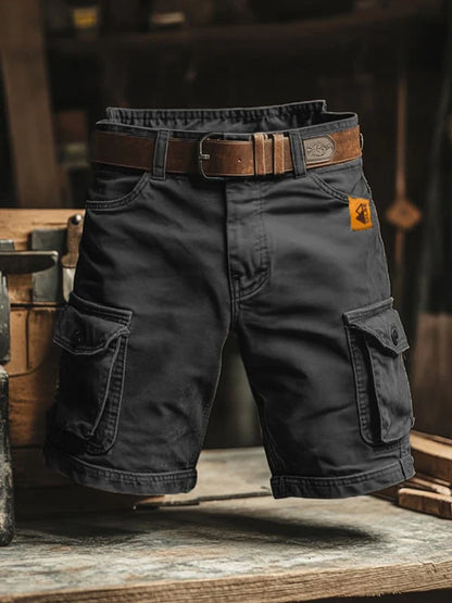 Leo | Retro-shorts i cargostil med flera fickor