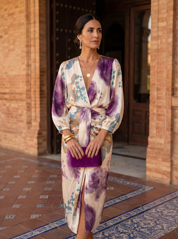 Valeria | Vestido cruzado con escote en V