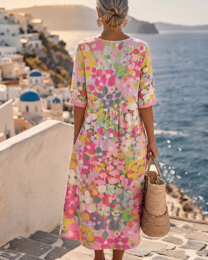 Carla | Vestido holgado estampado