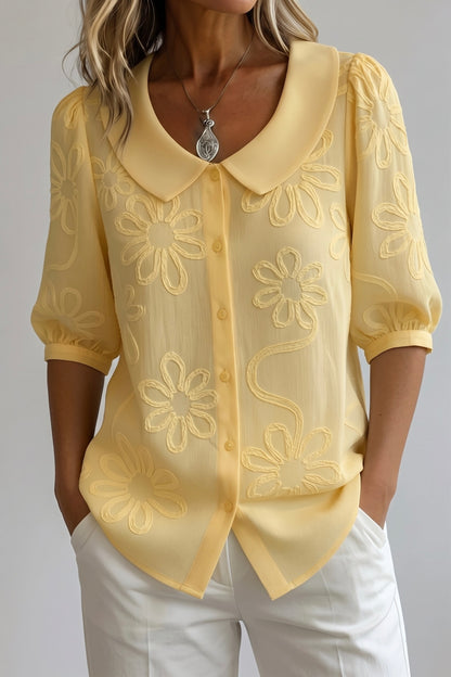 Elegante blusa floral