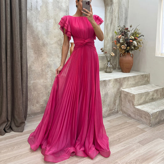 María™ | Vestido de noche plisado