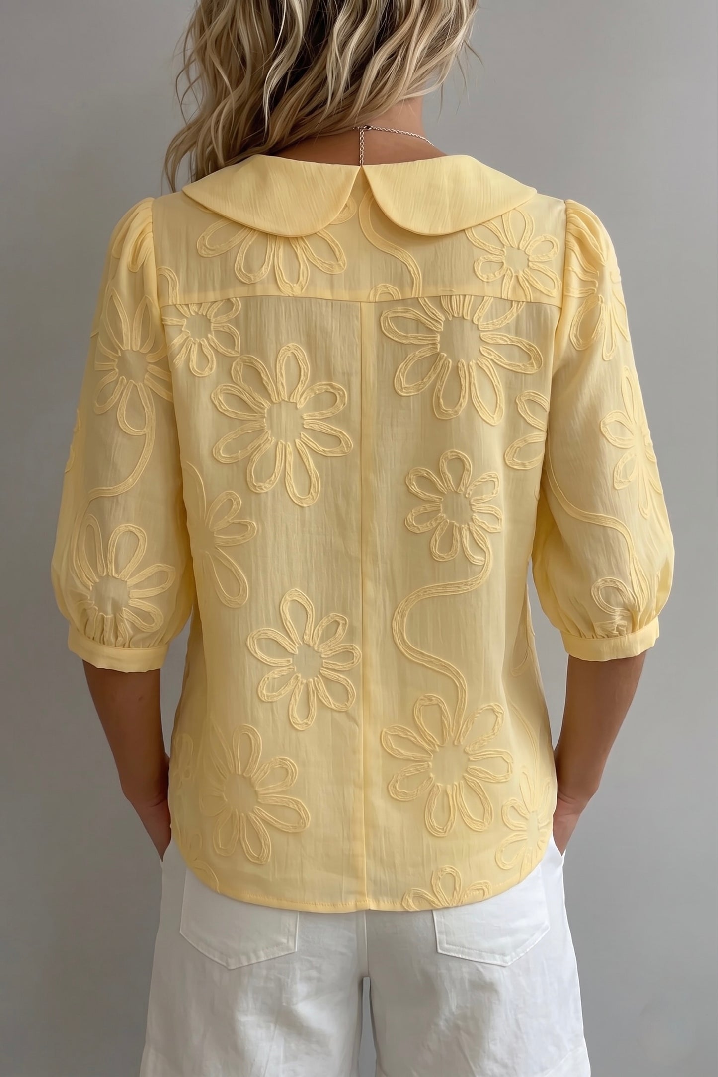 Elegante blusa floral