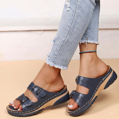 Sandalias ortopédicas Lucía para espolones calcáneos, pies anchos y artrosis