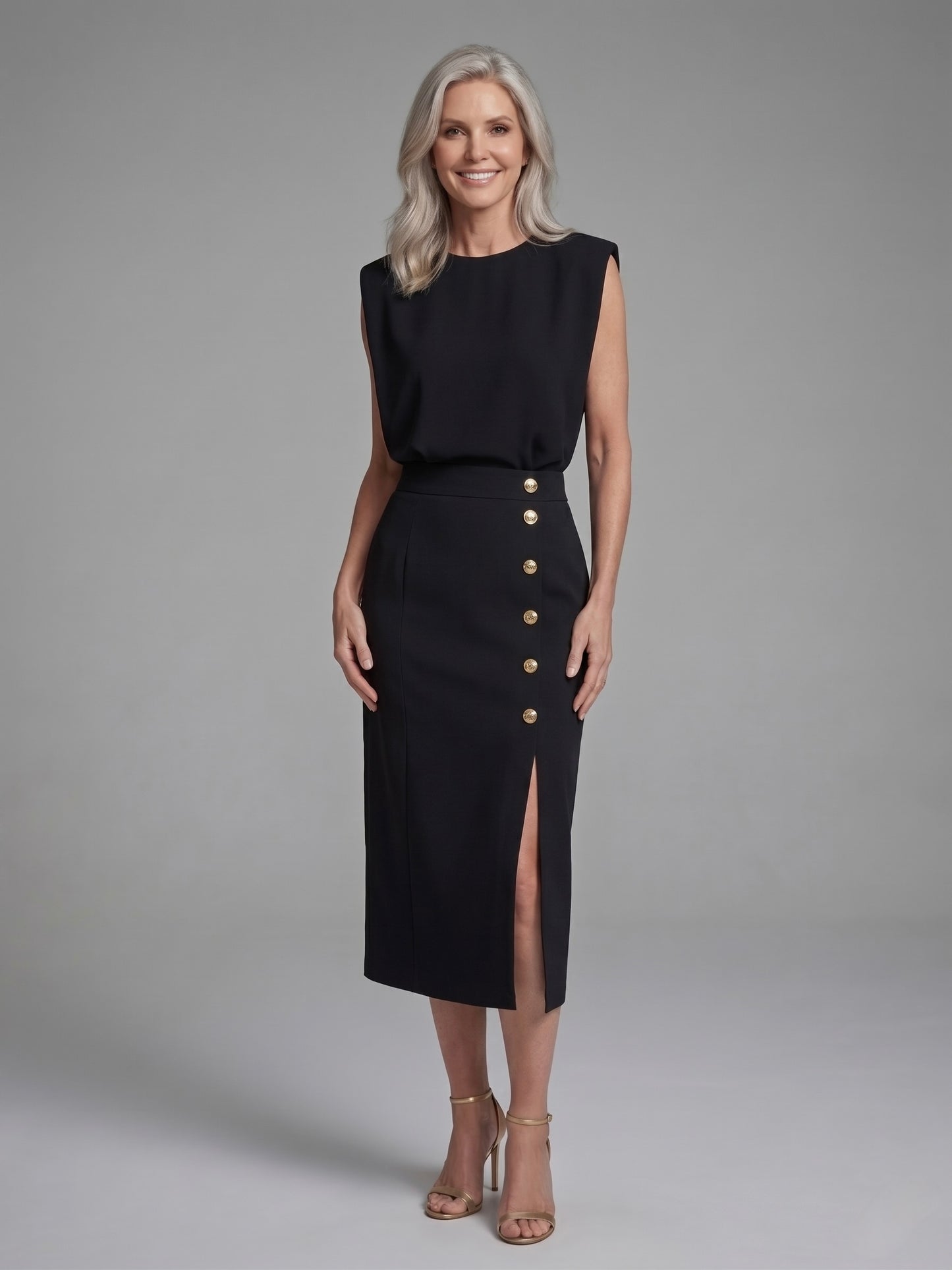 Julia | Vestido midi de manga corta