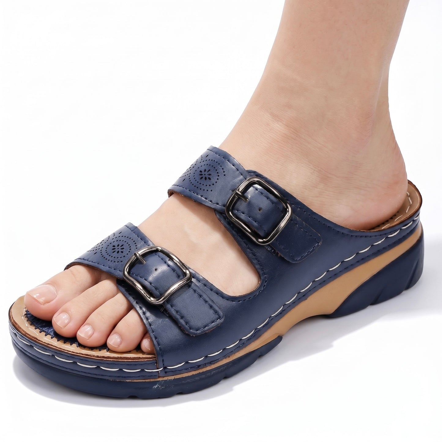 Sandalias ortopédicas Lucía para espolones calcáneos, pies anchos y artrosis