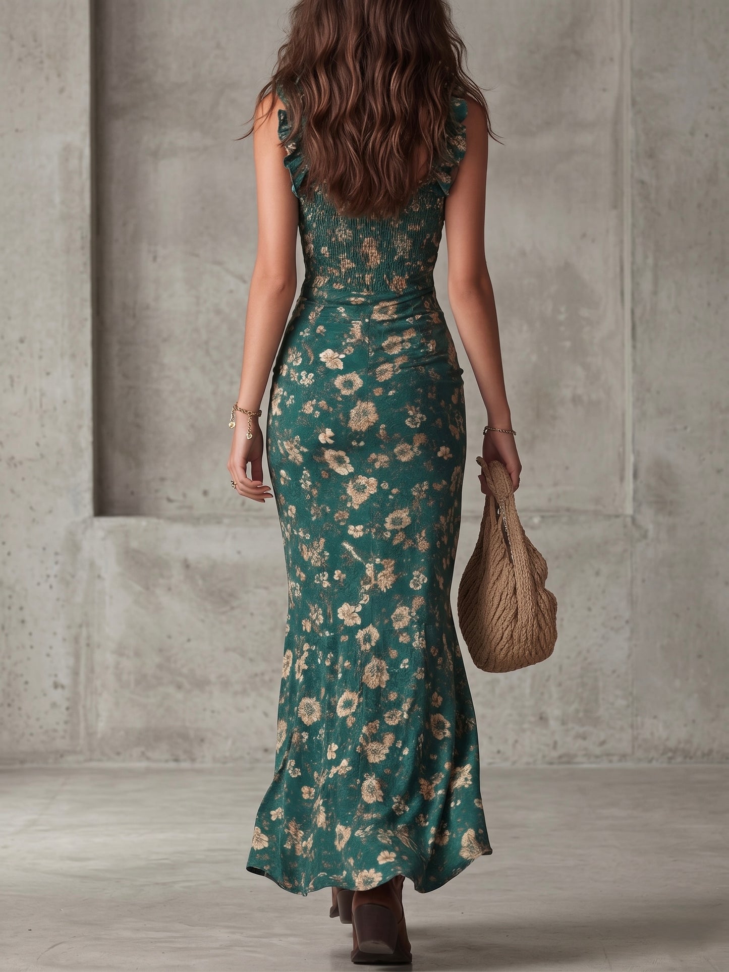 Marina | Vestido largo estilo boho retro