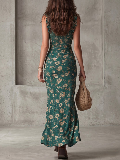 Marina | Vestido largo estilo boho retro