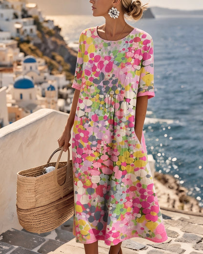 Carla | Vestido holgado estampado