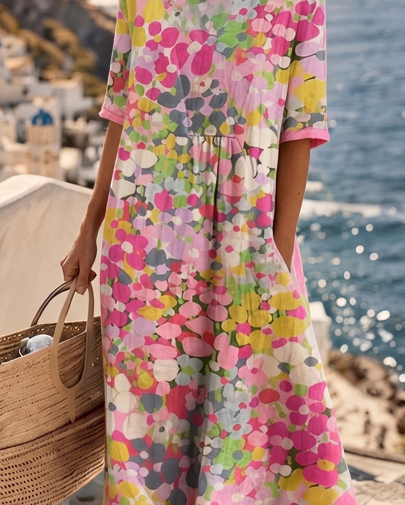 Carla | Vestido holgado estampado