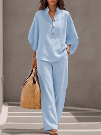 Mariel | Conjunto de lino de algodón