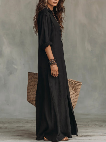 Nerea | Vestido largo sin esfuerzo con una silueta favorecedora. Versátil para el día a día.