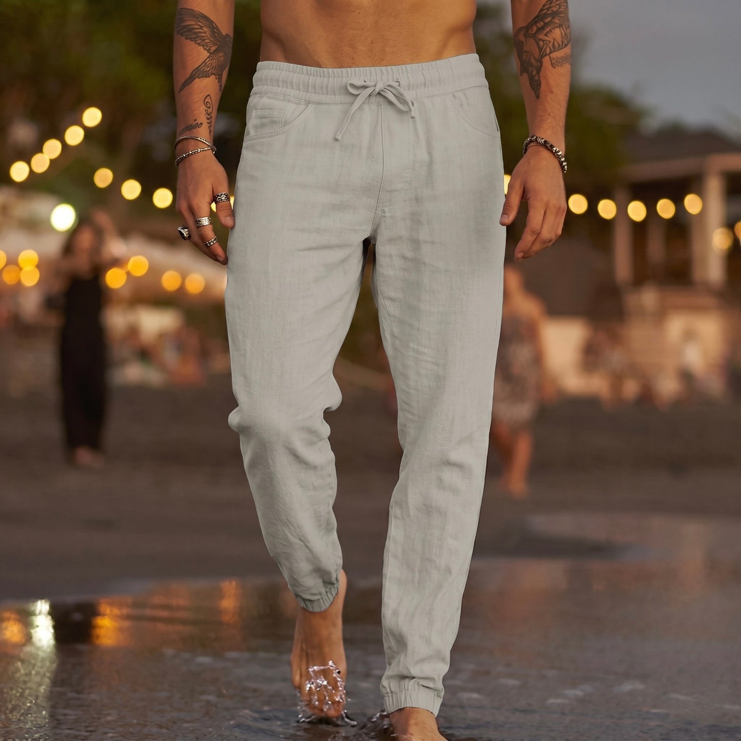 Mateo | Pantalones de playa de lino