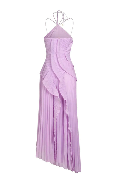 Melisa | Vestido de volantes color lavanda de edición limitada
