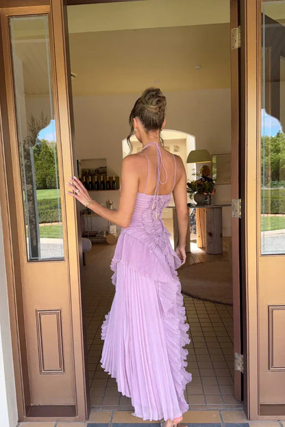 Melisa | Vestido de volantes color lavanda de edición limitada