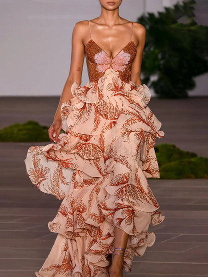 María | Vestido largo mariposa exclusivo