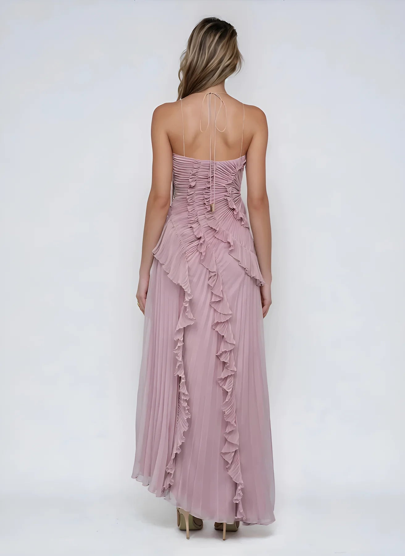 Melisa | Vestido de volantes color lavanda de edición limitada