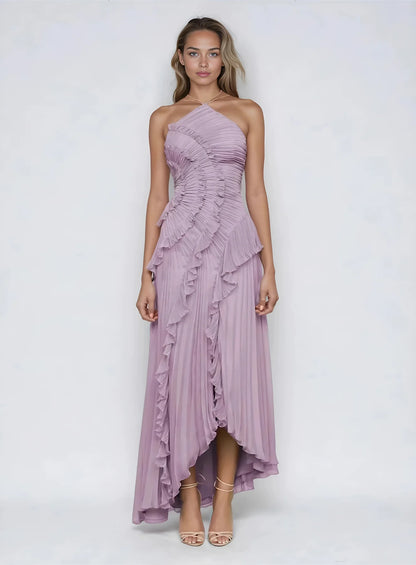 Melisa | Vestido de volantes color lavanda de edición limitada