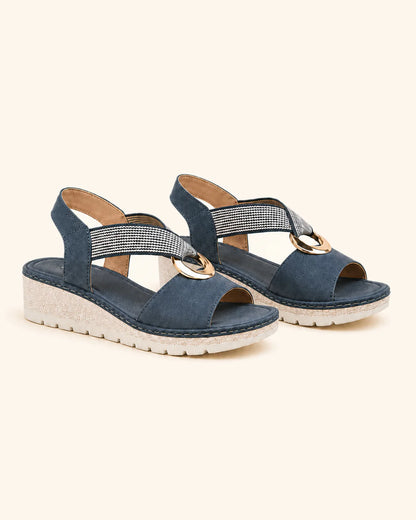 Amelia — Comfortabele sandalen met gouden ring
