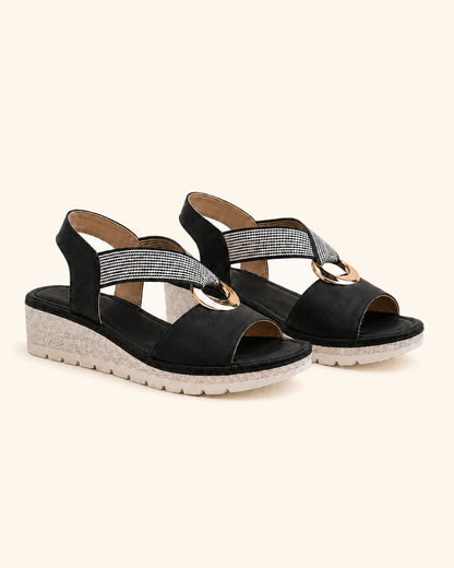 Amelia — Comfortabele sandalen met gouden ring