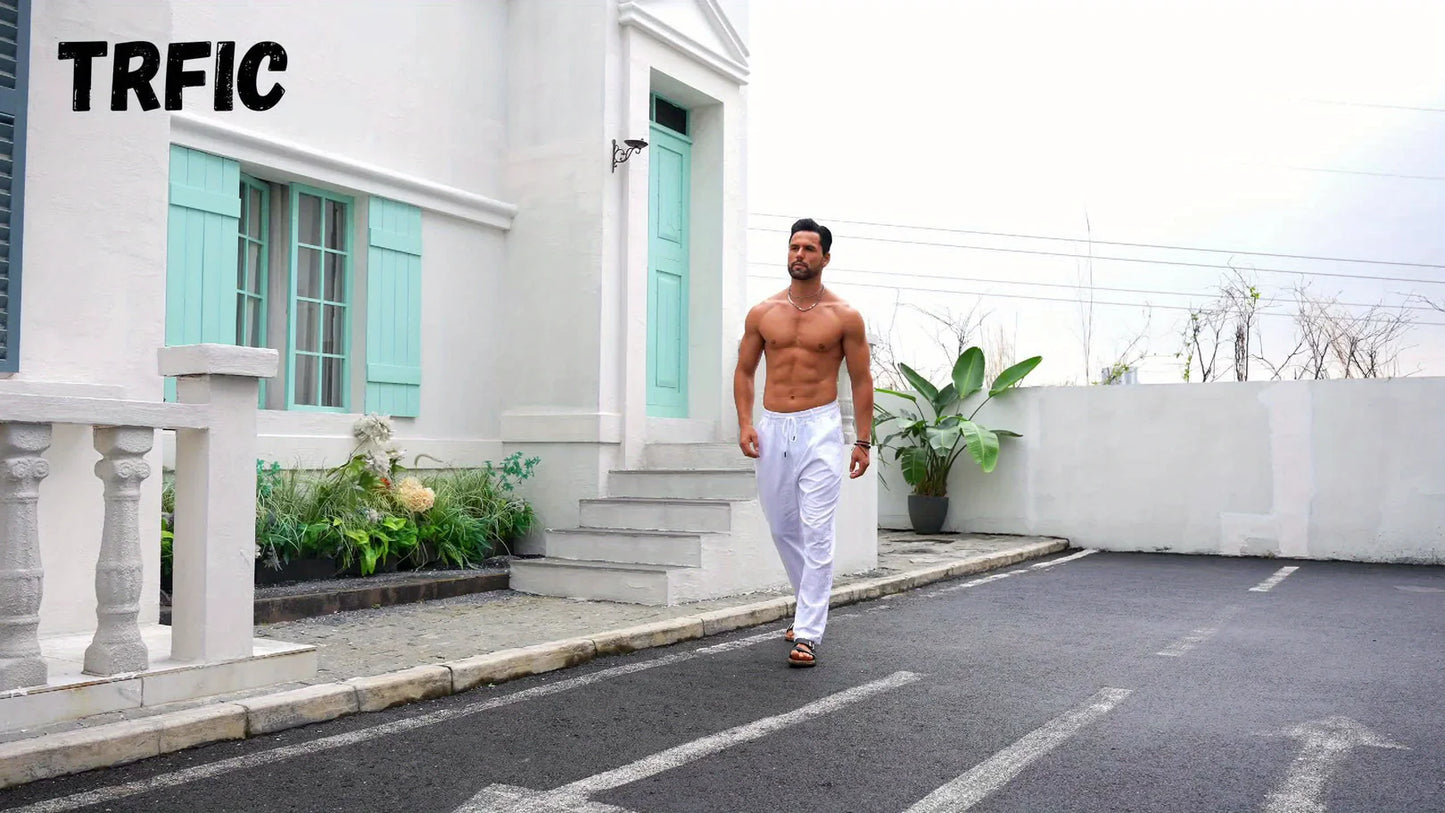 STEN | PANTALONES DE LINO PARA HOMBRE