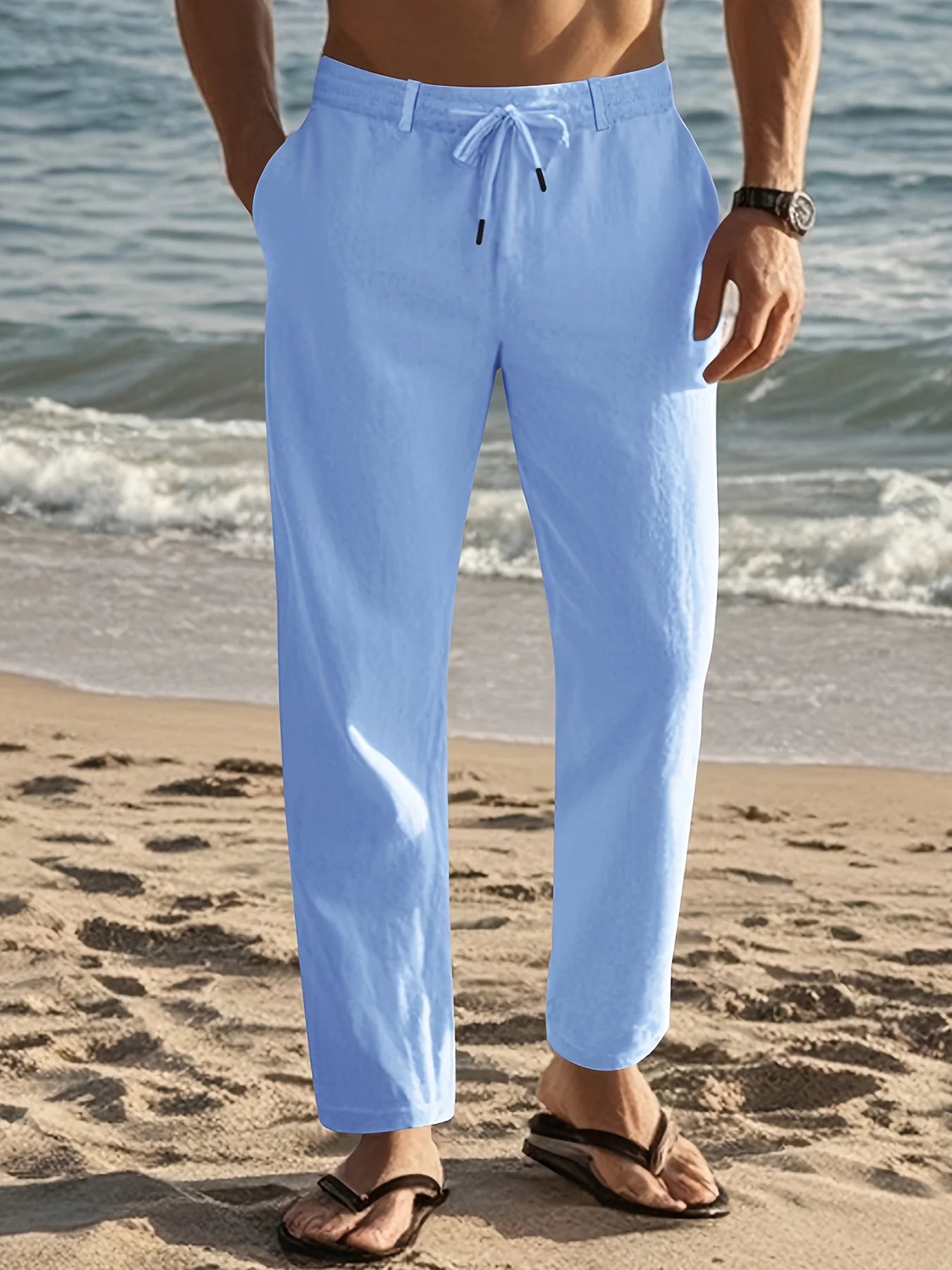STEN | PANTALONES DE LINO PARA HOMBRE