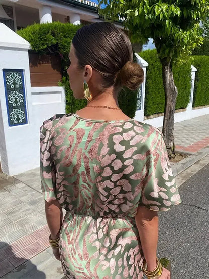 Clara | Vestido midi color cobre