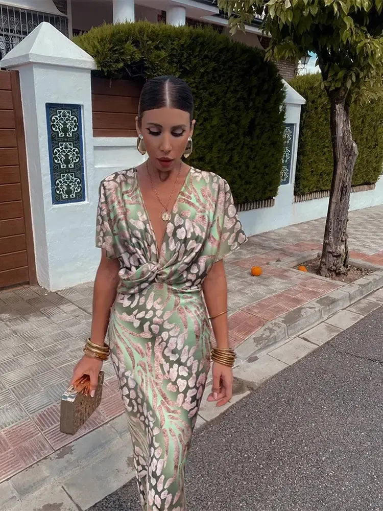 Clara | Vestido midi color cobre